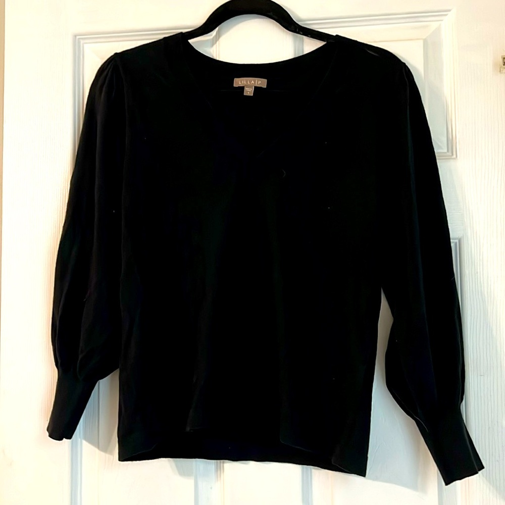 Lila P black 3/4 sleeve sweater Size: S. Never worn